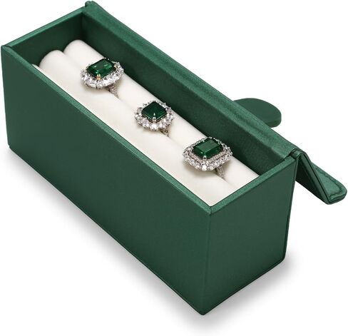Oirlv Ring Box for Wedding Engagement Ring Box for Couples Wedding Ceremony Rings Holder(Beige) in Saudi Arabia