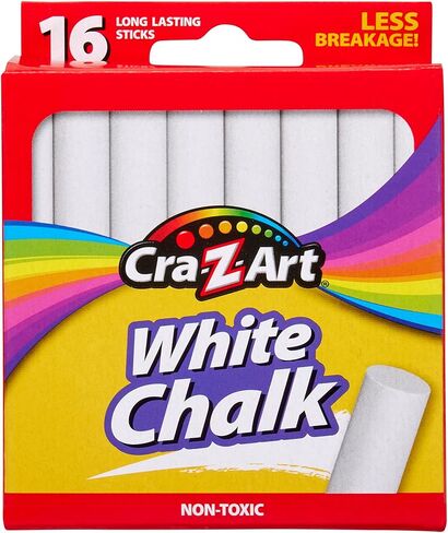 CRA-Z-Art Classroom Chalk ، White ، حزمة من 16 قطعة in Kuwait