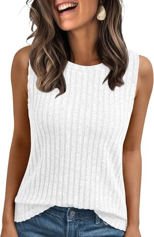 AUTOMET Womens Tank Tops Sleeveless Tunic Shirts Summer Fashion Basic Soft Clothes 2025 Casual Trendy Vacation Spring Outfits in Saudi Arabia