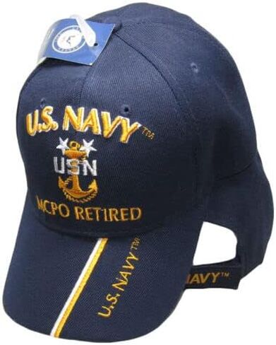 Blue US Navy MCPO Master Chief Petty Officer Retired Hat Ball Cap Veteran in Saudi Arabia