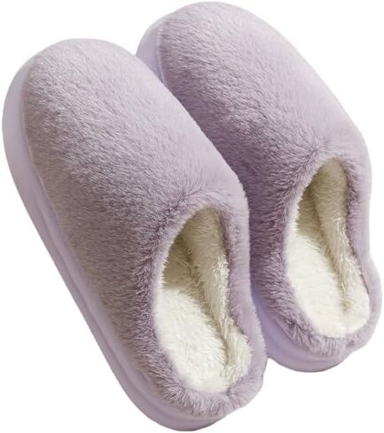 Plush Slippers for Women's Winter Indoor Home Non-slip Warm Shoes in Saudi Arabia