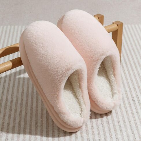 Plush Slippers for Women's Winter Indoor Home Non-slip Warm Shoes in Saudi Arabia
