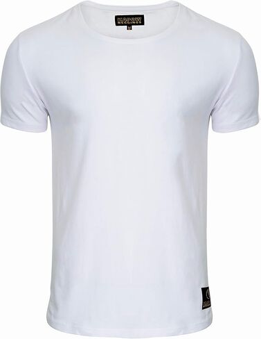 Kapow Meggings Men's Longline Scoop Hem 100% Cotton T-Shirt in Saudi Arabia