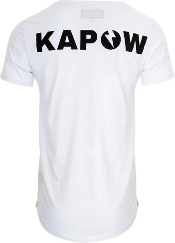 Kapow Meggings Men's Longline Scoop Hem 100% Cotton T-Shirt in Saudi Arabia