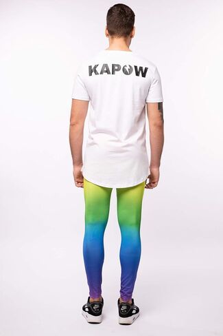 Kapow Meggings Men's Longline Scoop Hem 100% Cotton T-Shirt in Saudi Arabia