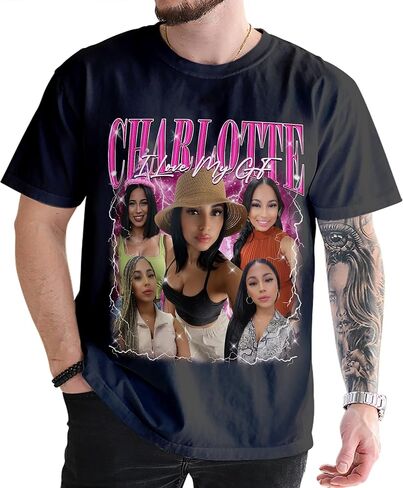 Custom Bootleg Girlfriend Shirts for Men - Personalized I Love My Girlfriend Shirt - Valentines Couple Tshirt in Kuwait