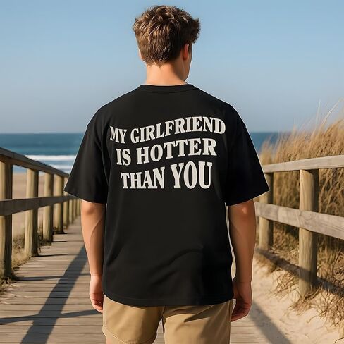 Custom Bootleg Girlfriend Shirts for Men - Personalized I Love My Girlfriend Shirt - Valentines Couple Tshirt in Kuwait