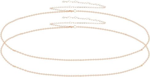 Waist Chain, Gold Belly Chains for Women Dainty 14K Gold Plated Waist Beads Chain Adjustable Trendy Sexy Body Chains Simple Body Chain Jewelry for Backless Dress Bikini Summer Beach Women's Gifts in Saudi Arabia