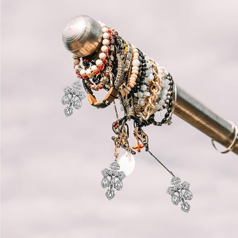 12 Pcs Crucifix for Rosary Making Bulk Pack,St Benedict Medal,Rosaries Catholic and Pardon Crucifix Rosary Parts in Saudi Arabia