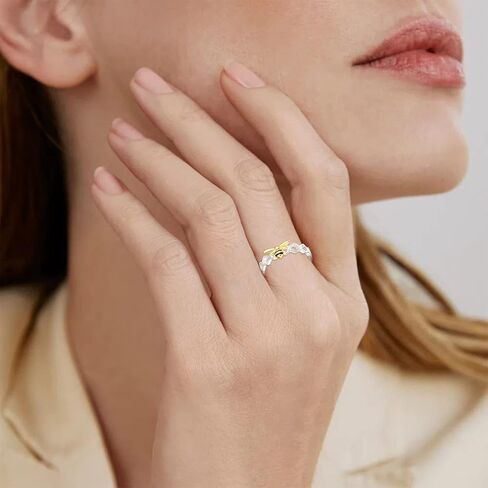 Palpitate Bumblebee Ring Bee Rings for Women 925 Sterling Silver Honeycomb Beehive Ring Adjustable Open Honey Bee Jewelry Gifts for Women in Saudi Arabia