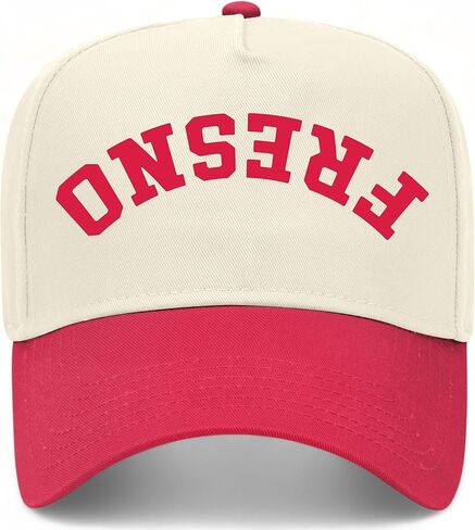 Fresno Upside Down Reversed Vintage Trucker Hat | California | Premium Adjustable Snapback Baseball Hat for Men & Women in Saudi Arabia