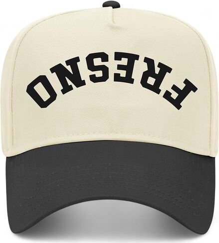 Fresno Upside Down Reversed Vintage Trucker Hat | California | Premium Adjustable Snapback Baseball Hat for Men & Women in Saudi Arabia