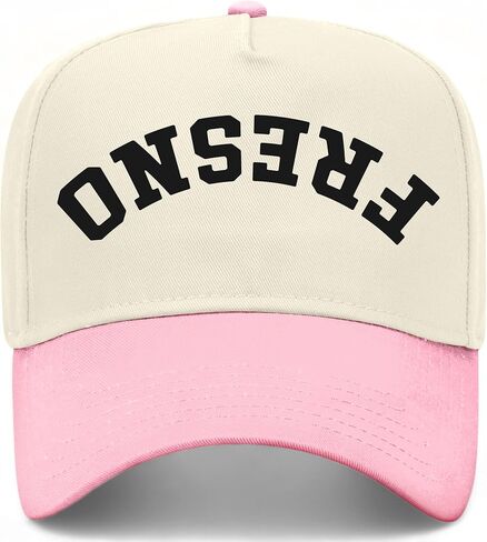 Fresno Upside Down Reversed Vintage Trucker Hat | California | Premium Adjustable Snapback Baseball Hat for Men & Women in Saudi Arabia