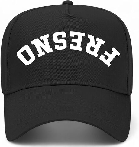 Fresno Upside Down Reversed Vintage Trucker Hat | California | Premium Adjustable Snapback Baseball Hat for Men & Women in Saudi Arabia