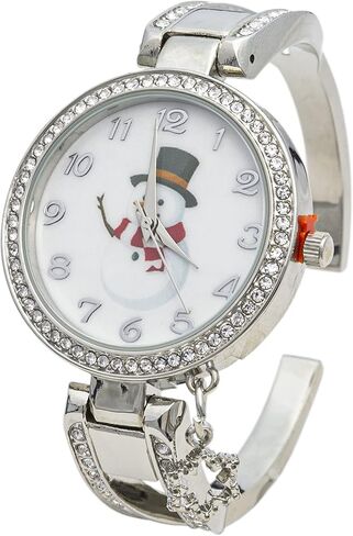 Blekon Collections Women's 34mm Case Rhinestone Dial Metal Cuff Bangle Watch in Saudi Arabia
