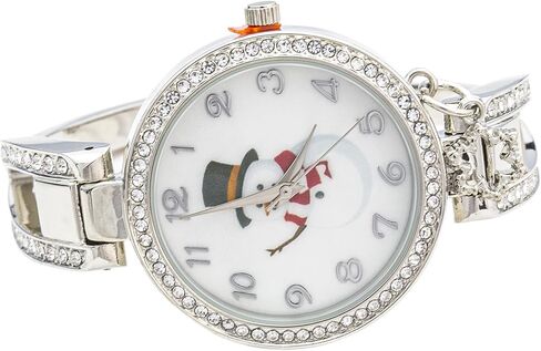 Blekon Collections Women's 34mm Case Rhinestone Dial Metal Cuff Bangle Watch in Saudi Arabia