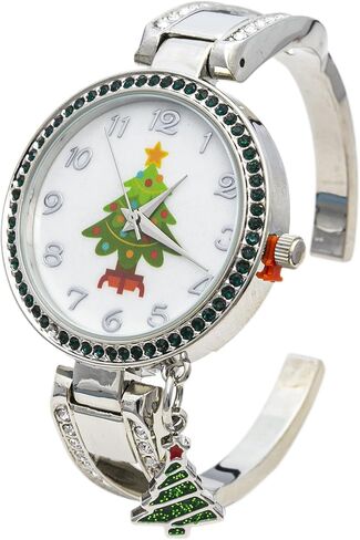 Blekon Collections Women's 34mm Case Rhinestone Dial Metal Cuff Bangle Watch in Saudi Arabia