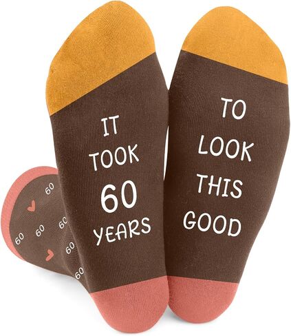 60th Birthday Gifts for Women,Mom Sister Best Friend Wife Girlfriend Grandma Birthday Gifts for Her,Novelty Socks in Saudi Arabia