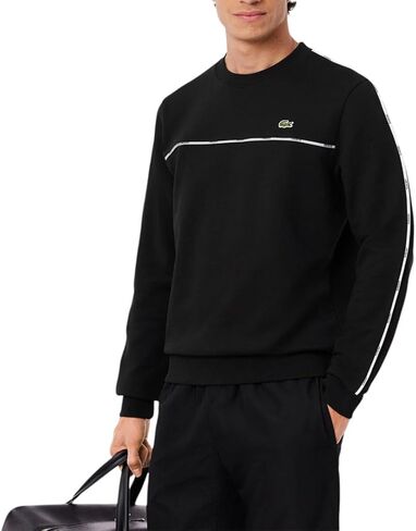 Lacoste mens Logo Trim Fleece Sweatshirt in Saudi Arabia