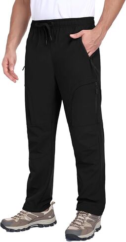 Men's Lightweight Hiking Pants - Breathable, Water-Resistant & UPF 50+ Sun Protection - Perfect for Outdoor, Travel in Saudi Arabia