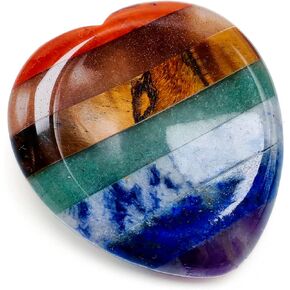 Tiger’s Eye Heart Worry Stone Healing Crystal, 1.57 Inch Polished Palm Stone for Meditation, Mindfulness & Anxiety Relief in Saudi Arabia
