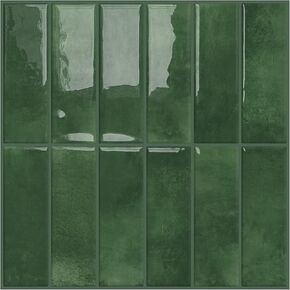 DEWOO Peel and Stick Subway Backsplash Green Kitchen Bathroom Rectangle Self Adhesive Wall Tile Brick (10-Sheet, 12"×12") in Saudi Arabia