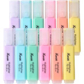 Highlighters 24 Pack Assorted Color No Bleed & Dry-Quickly Chisel Tip & 6 Bright Colors for Highlighting, Highlighter Markers for School College Office Supplies in Saudi Arabia