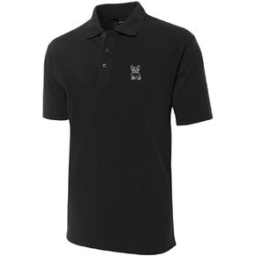 French Bulldog Embroidery Shrot Sleeve Polo Shirts Embroidered Men's Shirts in Saudi Arabia