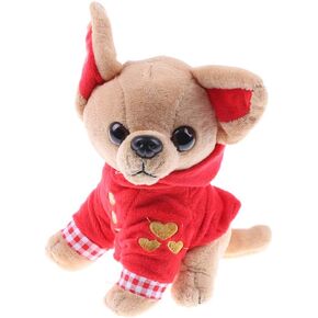 حشو الكلب جرو لعبة أفخم لعبة دمية ناعمة محشوة وسادة حيوان هدية عيد ميلاد هدية زخارف الكلب لطيف الديكور الحرف اليدوية زخرفة سطح المكتب الدعامة ، 17 سم/6.7 " in Kuwait