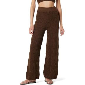 The Drop Women's Diza Pull-On Flare-Leg Crochet Pant in Saudi Arabia