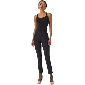 بنطلون Wolford Midnight Grace ذو الساق المستقيمة للنساء ذو ​​قصة ضيقة ومظهر سكوبا بنطال مطاطي ناعم مع حزام خصر مخفي in Saudi Arabia
