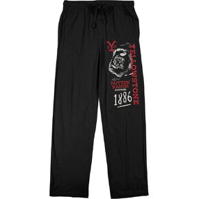 Bioworld Yellowstone 1886 Men's Black Sleep Pajama Pants in Kuwait