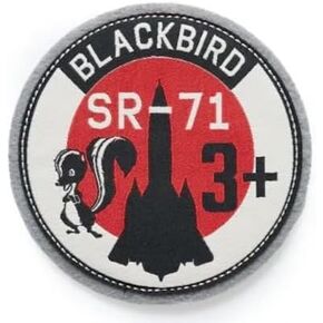 رقعة Lockheed SR-71 Blackbird Skunk Patch، بقطر 4.5 بوصة in Kuwait