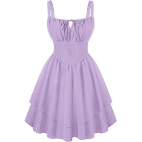 Scarlet Darkness Mini Corset Dress for Women Teens Ruffle Sundress Homecoming Dresses in Kuwait