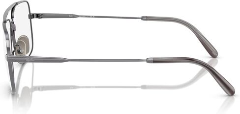 Ray-Ban Unisex Rx8797 William Titanium Square Prescription Eyewear Frames in Saudi Arabia