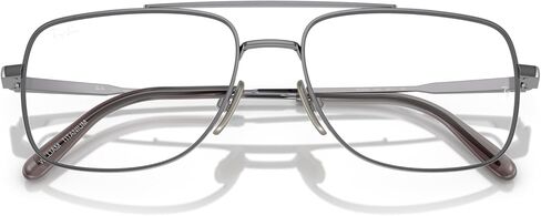 Ray-Ban Unisex Rx8797 William Titanium Square Prescription Eyewear Frames in Saudi Arabia