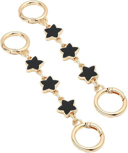 2 Pack Bow Purse Strap Extender Chains Bowknot Bag Extenders Metal Flower Replacement Chain for Women Cross Body Bag Handbag Shoulder Bag, Gold in Kuwait