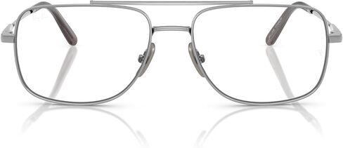 Ray-Ban Unisex Rx8797 William Titanium Square Prescription Eyewear Frames in Saudi Arabia