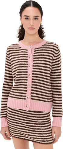 Another Girl Women's Stripe Cardigan in Saudi Arabia