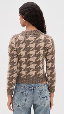 R13 Women's Mock Collar Shrunken Sweater in Saudi Arabia