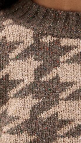 R13 Women's Mock Collar Shrunken Sweater in Saudi Arabia