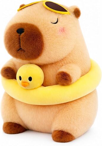 لطيف عيد ميلاد سعيد Capybara Plush Soft Capybara حشو حيوان Kawaii Capybara Plushie حشو ألعاب هدية للأطفال 13 بوصة in Kuwait