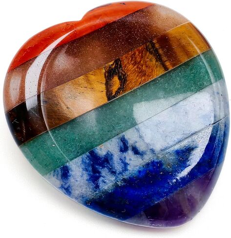 Tiger’s Eye Heart Worry Stone Healing Crystal, 1.57 Inch Polished Palm Stone for Meditation, Mindfulness & Anxiety Relief in Saudi Arabia