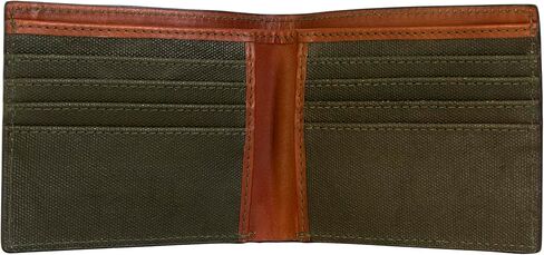 نادرة وعرة 49659: محفظة S&W Wax Canvas ثنائية الطي باللون الأخضر in Saudi Arabia