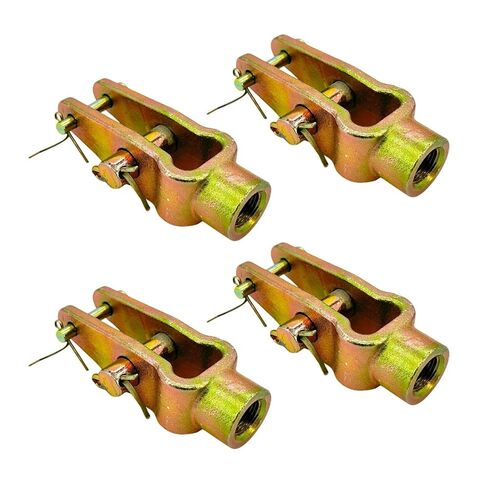 عزم الدوران 4 PCS ضابط ضابط مزدوج مثبت مستقيم CLEVIS PIN مع دبابيس 5/8-18 بوصة مترودة لفرامل الهواء ، يحل محل MERITION R810019 ، HALDEX CQ36541 ، EUCLID E11430 in Kuwait