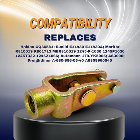عزم الدوران 4 PCS ضابط ضابط مزدوج مثبت مستقيم CLEVIS PIN مع دبابيس 5/8-18 بوصة مترودة لفرامل الهواء ، يحل محل MERITION R810019 ، HALDEX CQ36541 ، EUCLID E11430 in Kuwait