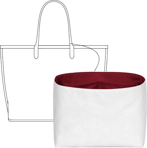 Tote Bag Organizer Insert for GOYARD Saint Louis GM Bag, Custom Fit Inside Premium Craie Lightweight WaterResistant Purse Insert with Cup Holder Accessories in Kuwait