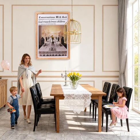 Jesus Newspaper Trend Picture Frame Wall Hanging Artwork - Size 12x16 inches, Retro Title Canvas Wall Hanging Decor, Suitable for Bedroom, Theme: "God Will Reward Brave Children!" Set of 1 piece, for dining room, living room, bedroom, suitable for Christi in Saudi Arabia