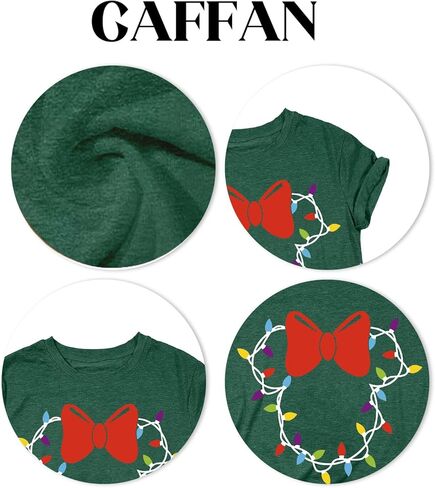 Christmas Lights Shirts Womens Merry Christmas Shirt Xmas Holiday Graphic Tshirt Funny Vacation Tee Tops in Saudi Arabia