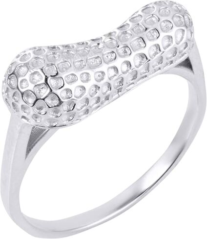 Claddagh Gold Women's 10K or 14K Peanut Charm Ring Available in Yellow Rose and White Gold with multiple ring sizes in Saudi Arabia